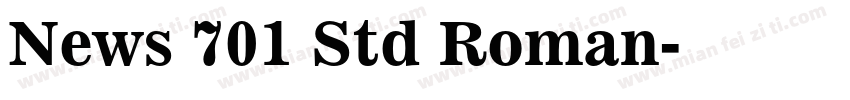 News 701 Std Roman字体转换
